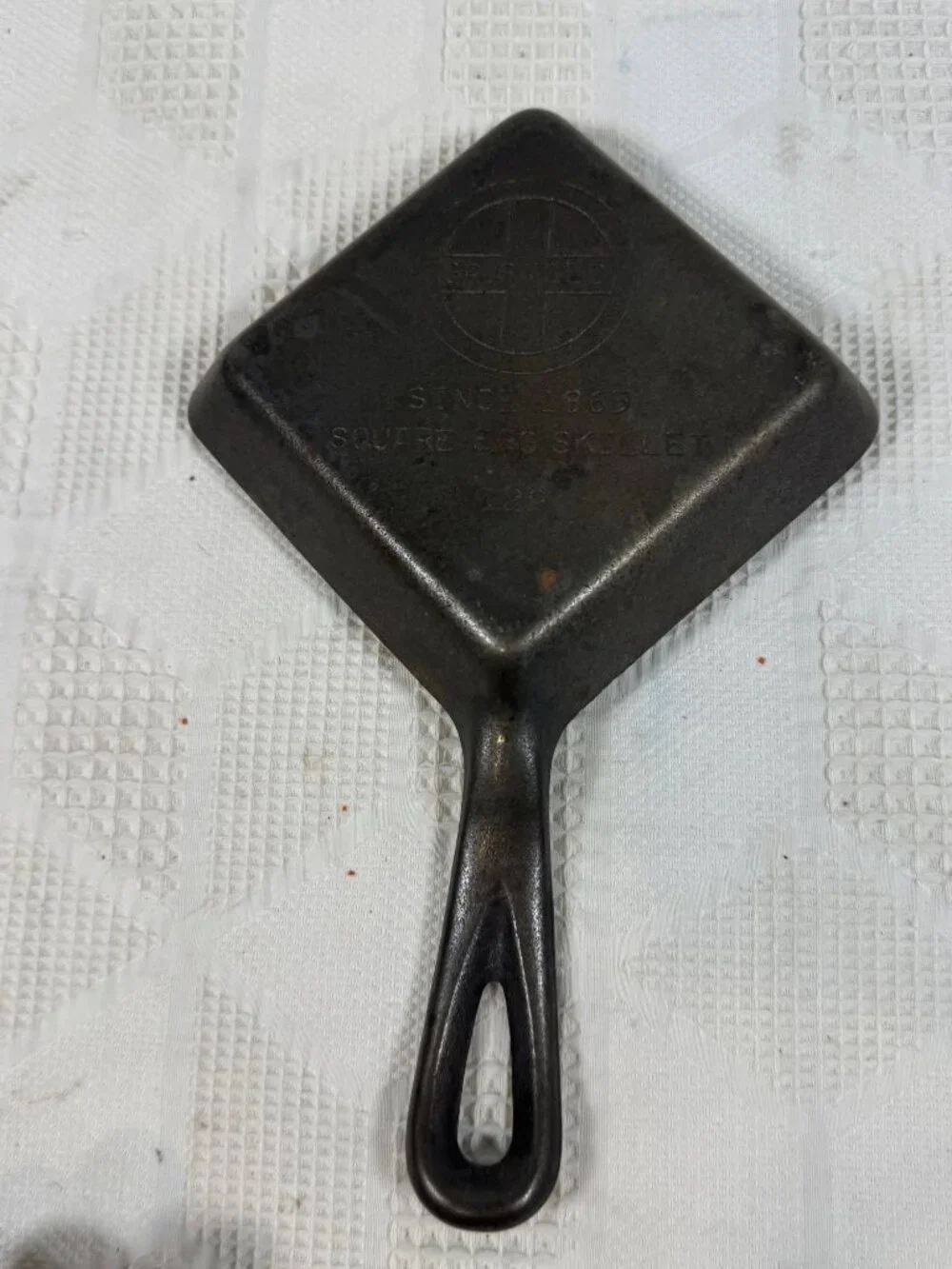 Griswold Cast Iron Square Egg Skillet 129 Vintage 1950s Cookware Since 1865